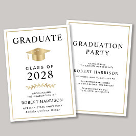 Invitation Elegant College Graduation Party