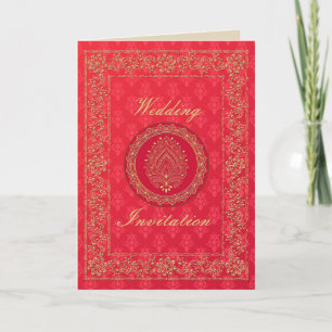Invitation Elegant Damask Wedding - Invite / Greeting Card