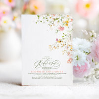 Élégant Dîner de répétition des Fleurs sauvages de