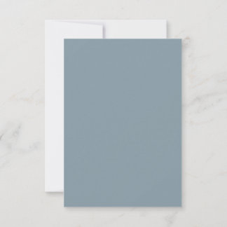 Invitation Elegant Dusty Blue et Gold Mariage Détails Card