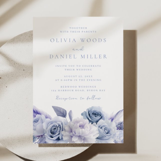 Invitation Elégant Dusty Rose Mariage (Créateur téléchargé)