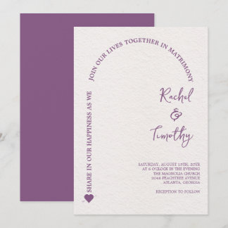 Invitation Élégant encadré dans la foi Mariage rose chaud