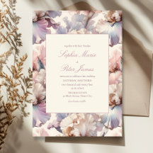 Élégant et moderne Blush et Mariage de fleurs mauv