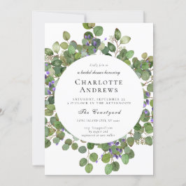 Invitation Elegant Eucalyptus Bridal Shower