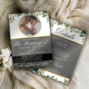 Invitation Elégant Eucalyptus Mariage photo