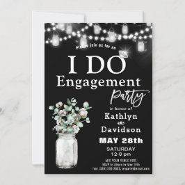 Invitation Elégant Eucalyptus Verdure I Do Engagement Party