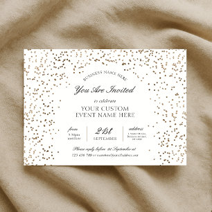 Invitation Élégant Événement de Dîner de Gala d'Affaires Pail
