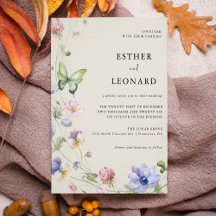 Élégant Fleur sauvage de printemps coloré Mariage