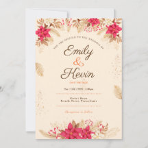 Elégant Fleur sauvage Jardin Beige Photo mariage