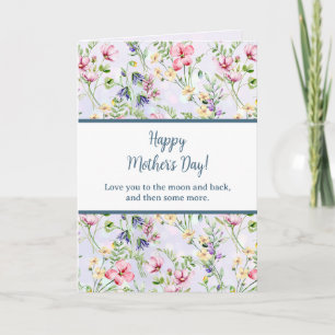 Invitation Élégant floral aquarelle pour une joyeuse fête des