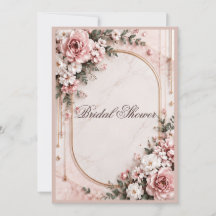 Élégant floral rose tendre