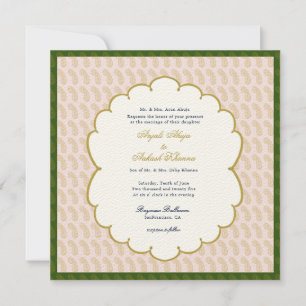 Invitation Elegant Ganesh Pastel couleurs mariage indien