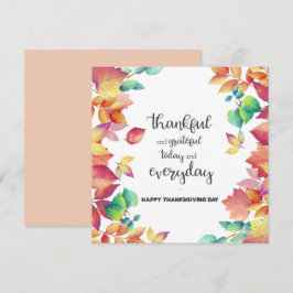 Invitation Elégant Gentil et Gratuit avec des feuilles coloré