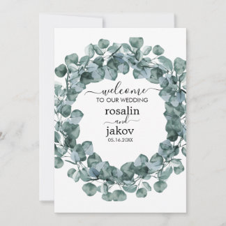 Invitation Elegant Greenery Botanical wedding