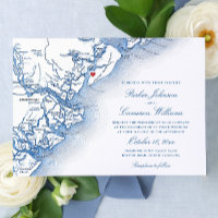Elégant Hilton Head Island Map Marine Blue Mariage
