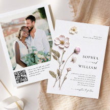 Élégant imprimé Pastel Boho Mariage de fleurs