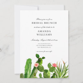 Invitation Elégant jardin de Cactus | Mariage de Fête des mar