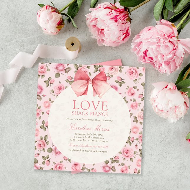 Invitation Élégant Love Shack Fiance Fête des mariées (Créateur téléchargé)