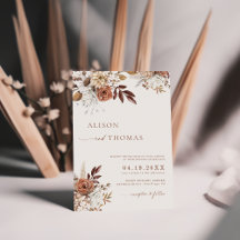 Élégant mariage bohème en terre cuite