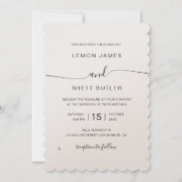 Élégant Mariage de calligraphie de luxe raffiné