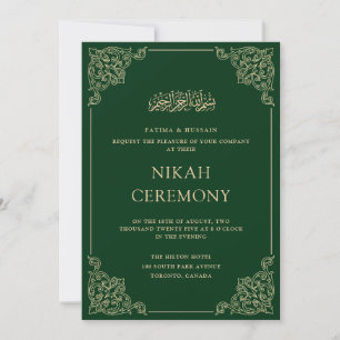 Invitation Élégant Mariage de cérémonie de remise de prix Gol