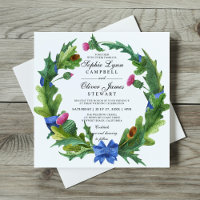 Élégant Mariage de chardon écossais