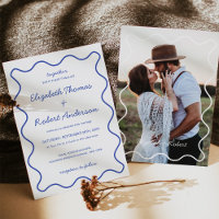 Elégant Mariage de courbe ondulée avec photo