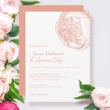 Élégant Mariage de fleurs de pivoine
