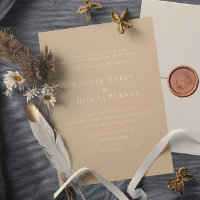 Élégant Mariage de monogramme de bronze minimalist