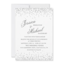 Élégant Mariage de Parties scintillant d'argent bl