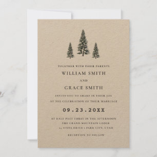 Invitation Élégant mariage de Snowflakes Winter Wonderland