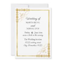 Élégant Mariage Gold Foil