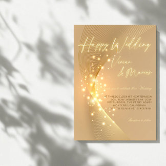Invitation Elégant Mariage Happy - Classic & Joyful Party