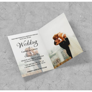 Invitation Élégant Mariage photo