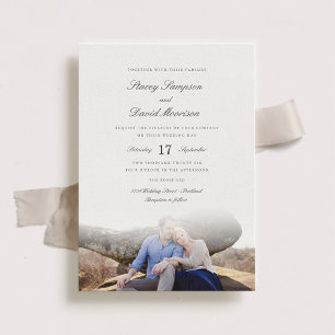 Invitation Élégant Mariage photo