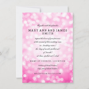 Invitation Élégant mariage Vow Renewal Parties scintillant ro