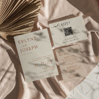 Élégant minimaliste Boho moderne Mariage en terre