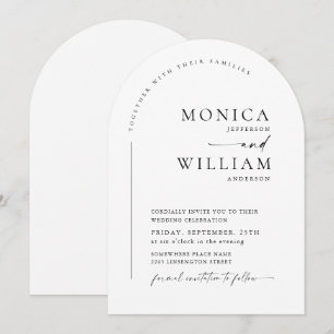 Invitation Élégant minimaliste élégant Mariage de calligraphi