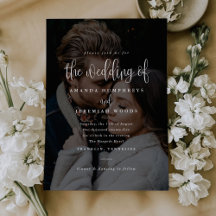Élégant Moderne Calligraphie Script Mariage photo
