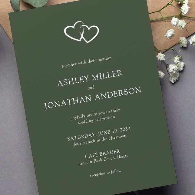 Invitation Élégant Moderne Éléments simples Mariage (Créateur téléchargé)
