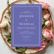 Élégant moderne Mariage formel violet