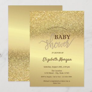 Invitation Elegant Parties scintillant or Baby shower Bokeh