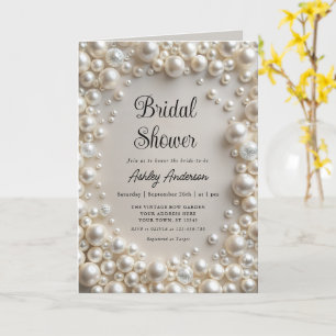 Invitation Elegant Pearls Bridal Show