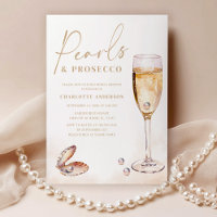 Elegant Pearls Prosecco Fête des mariées