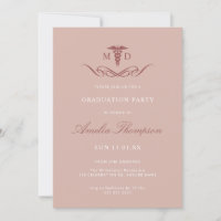 Élégant Pink Grad Party Docteur Médicale