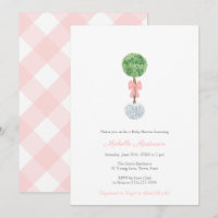 Élégant Pot de gingembre en buis pour Baby Shower