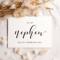 Élégant pour mon neveu le jour de mon mariage cart