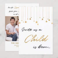 Élégant pour nous Un enfant est né Gold Photo