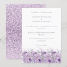ÉLÉGANT PURRAL FLORAL PARTIES SCINTILLANT MARIAGE