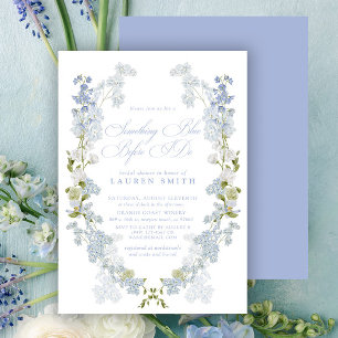 Invitation Élégant quelque chose de bleu avant de faire Fête 